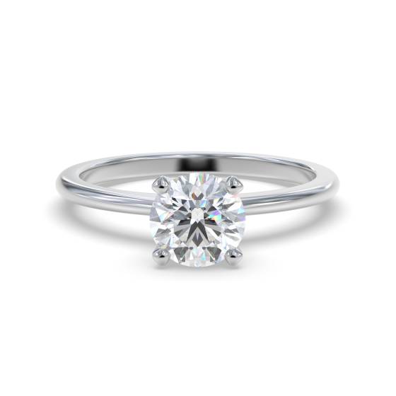 Classic Round Diamond Engagement Ring