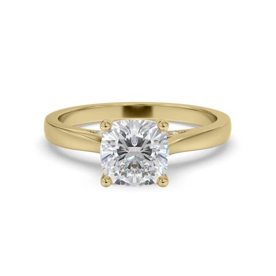 Elegant Cushion Diamond Engagement Ring