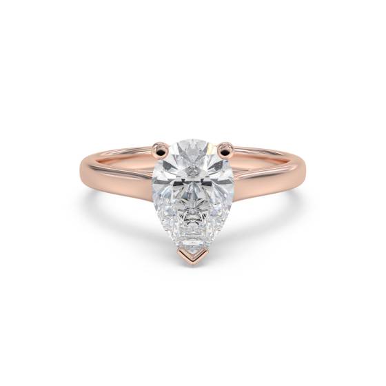 Classic Pear Diamond Engagement Ring