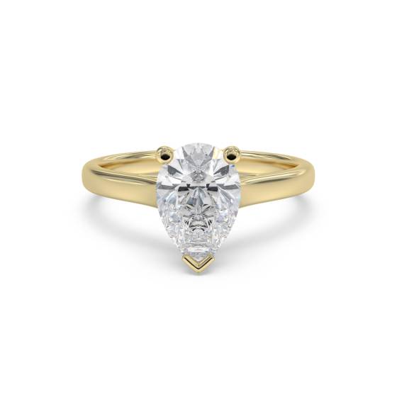 Classic Pear Diamond Engagement Ring