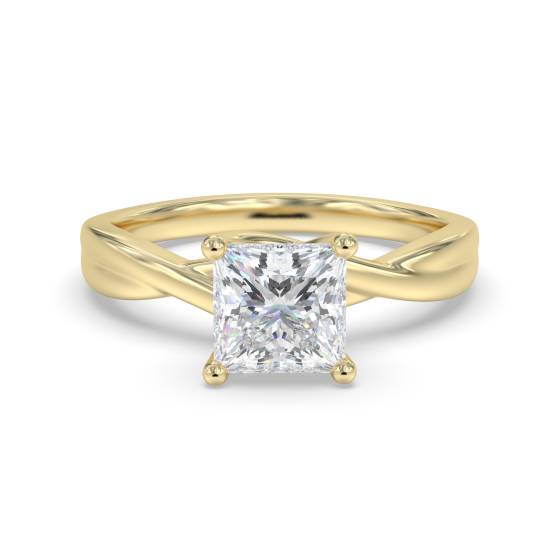 Modern Infinity Princess Diamond Engagement Ring