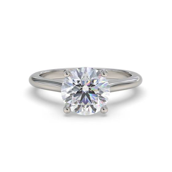 Classic Round Diamond Engagement Ring