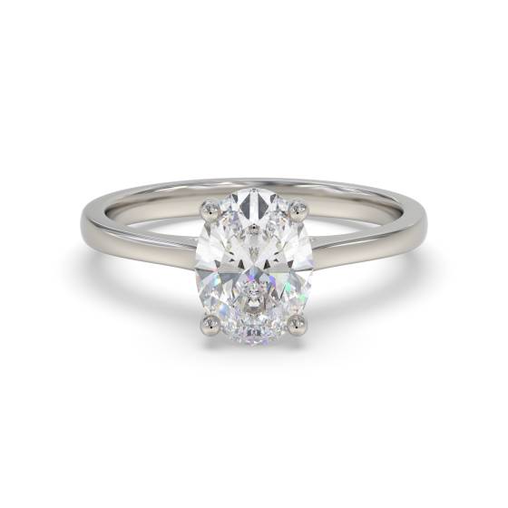 Oval Diamond Engagement Ring