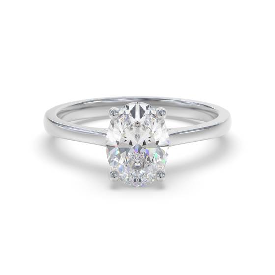 Oval Diamond Engagement Ring