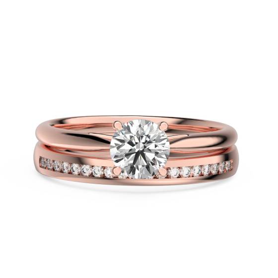 Round Diamond Solitaire Bridal Set
