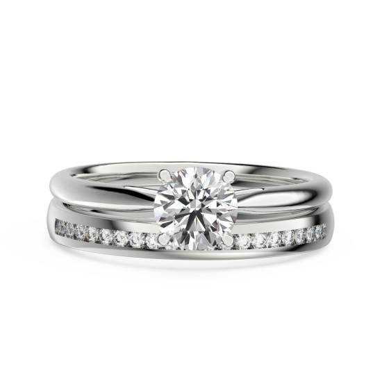 Round Diamond Solitaire Bridal Set