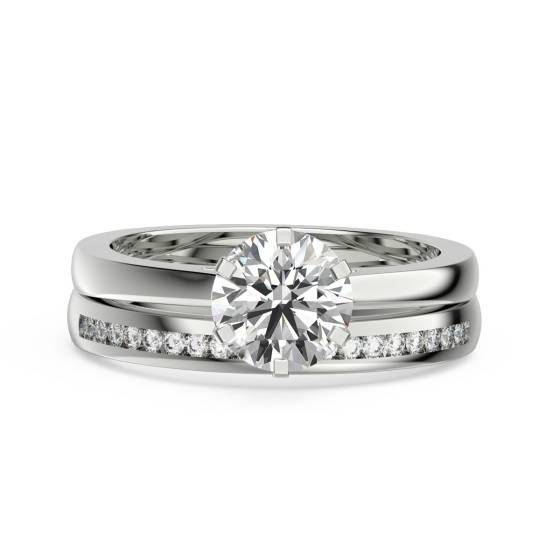Round Diamond Solitaire Bridal Set