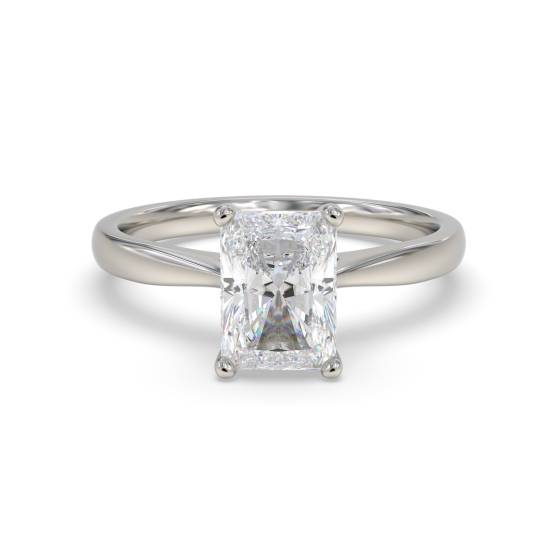 Modern Radiant Diamond Engagement Ring
