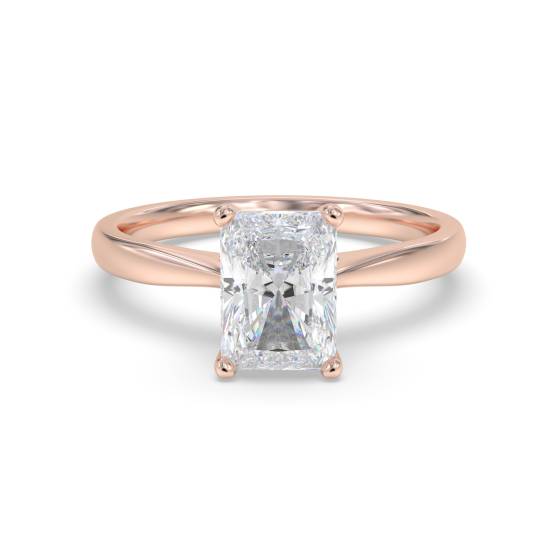 Modern Radiant Diamond Engagement Ring
