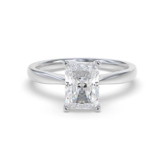 Modern Radiant Diamond Engagement Ring