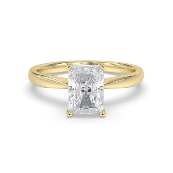 Modern Radiant Diamond Engagement Ring