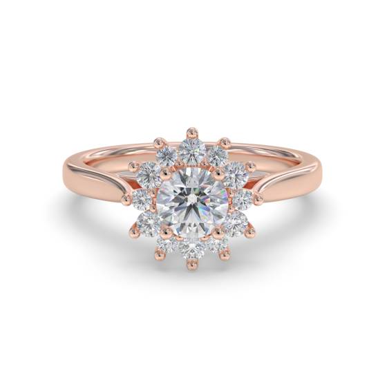 Round Diamond Designer Engagement Ring