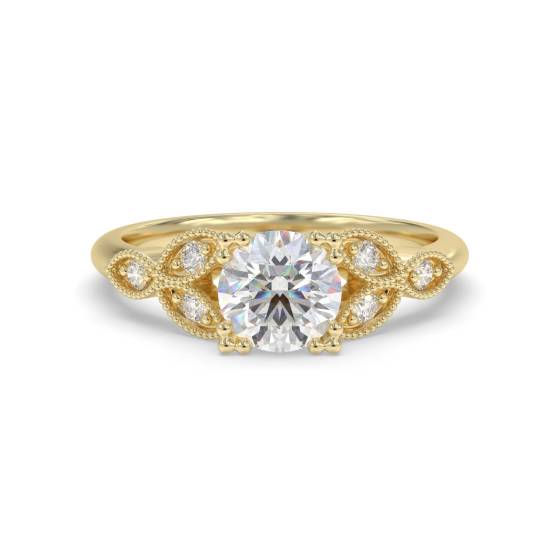 Designer Vintage Round Diamond Ring