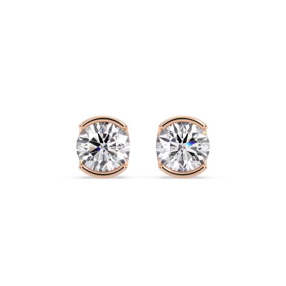 Modern Round Diamond Designer Earrings