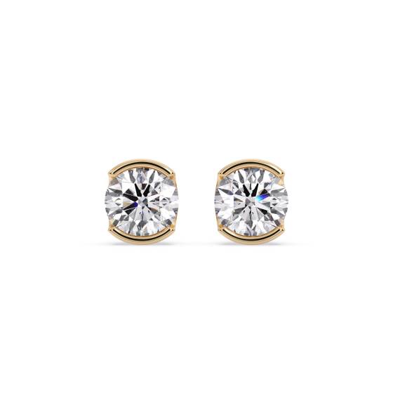 Modern Round Diamond Designer Earrings