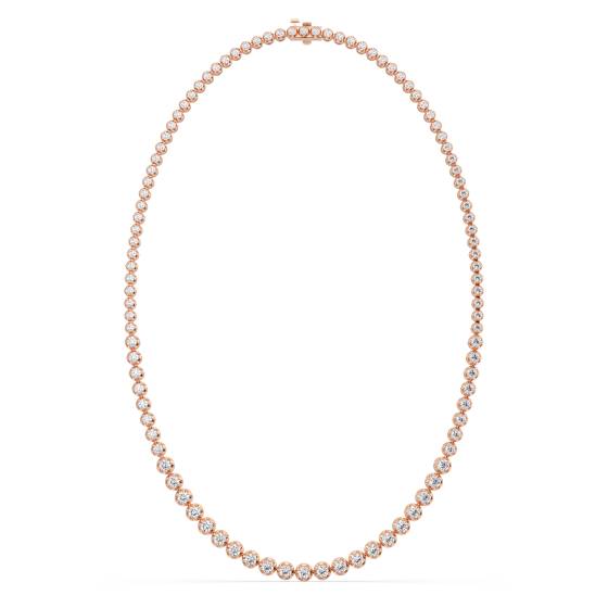 8.00ct Round Diamond Tennis Necklace