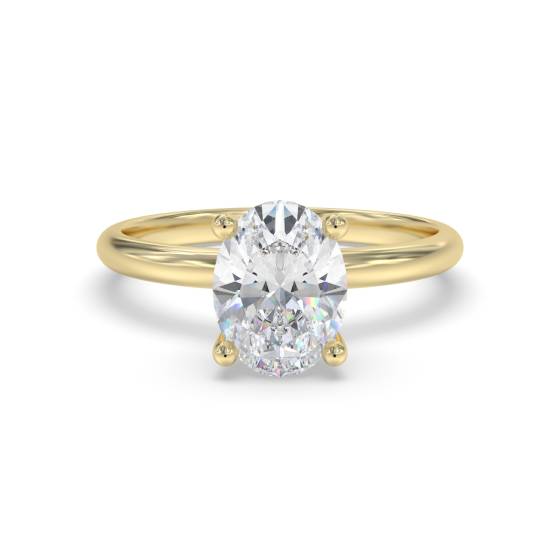 Oval Diamond Engagement Ring