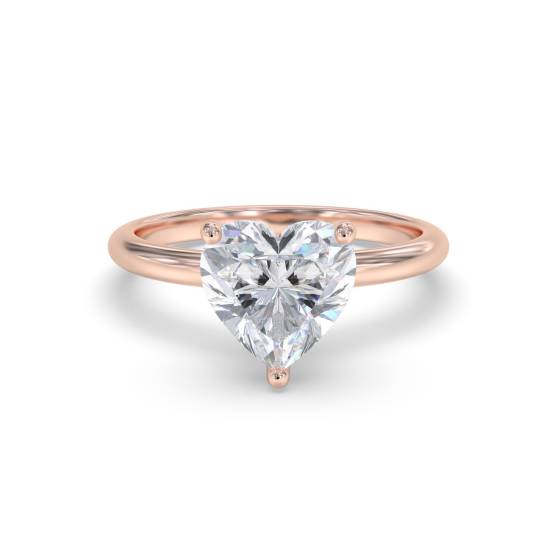 Heart Diamond Engagement Ring