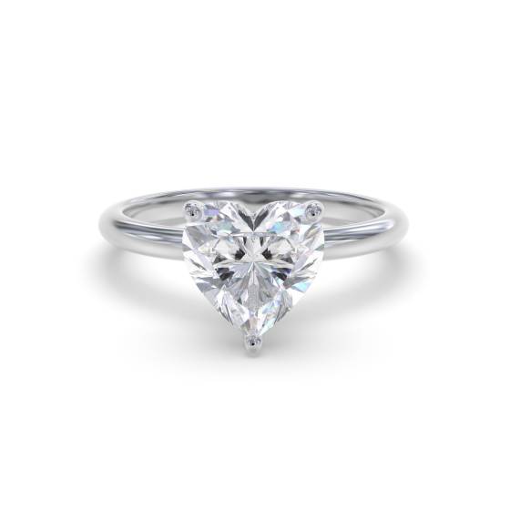 Heart Diamond Engagement Ring