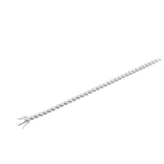 Round Cut Rubover Bracelet