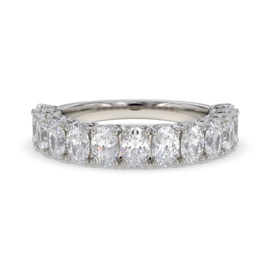 1.10ct Oval 13 Stone Diamond Ring