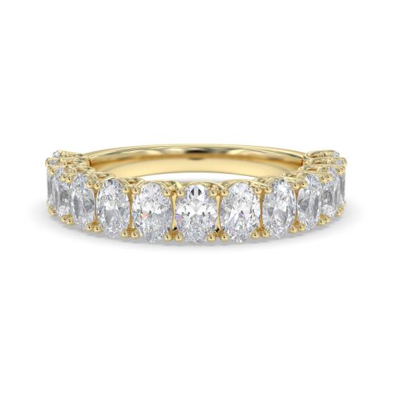 1.10ct Oval 13 Stone Diamond Ring