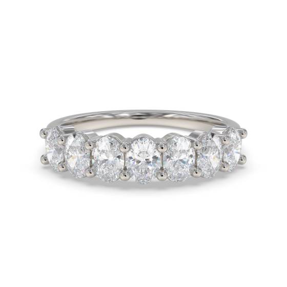 1.30ct Oval Diamond 7 Stone Ring