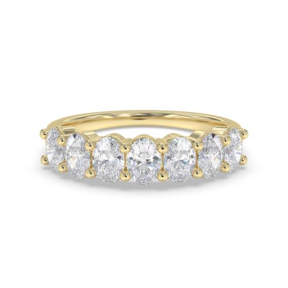 1.30ct Oval Diamond 7 Stone Ring