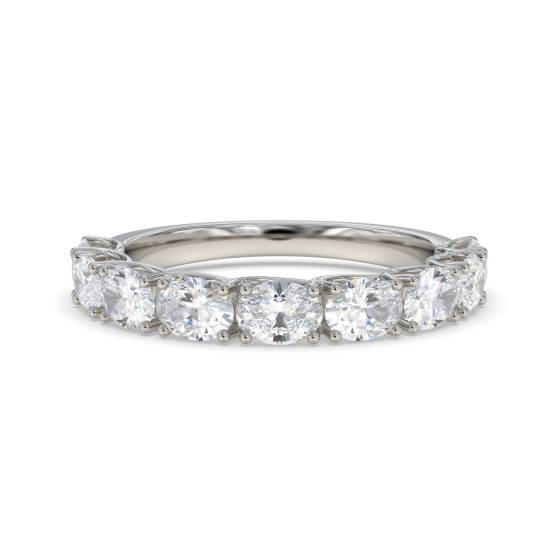 0.75ct Oval Diamond Horizontal Set Eternity Ring