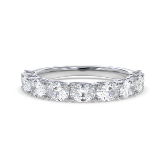 0.75ct Oval Diamond Horizontal Set Eternity Ring