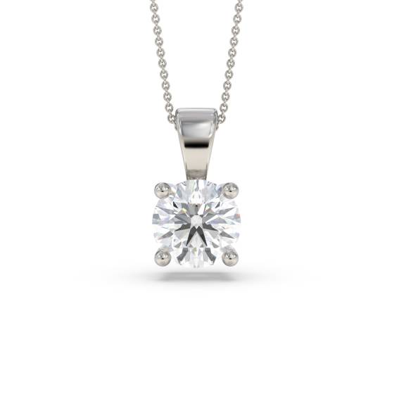 Labgrown Diamond Four Claw Pendant