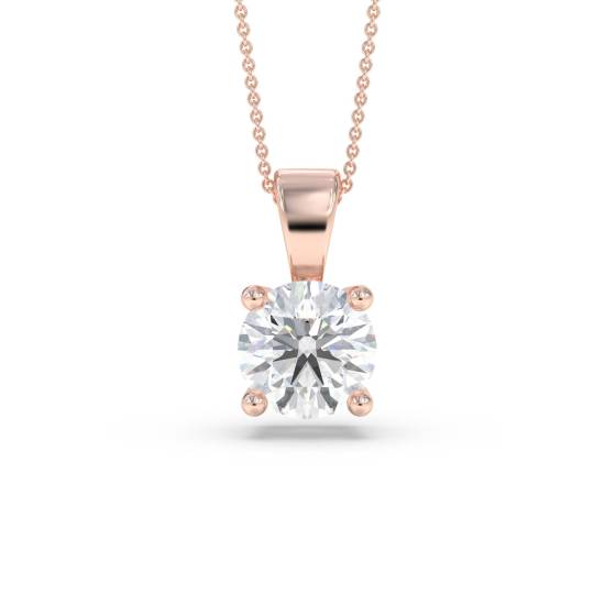 Labgrown Diamond Four Claw Pendant