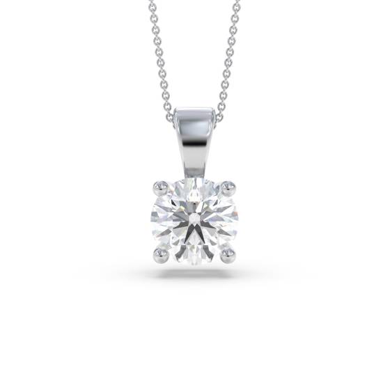 Labgrown Diamond Four Claw Pendant