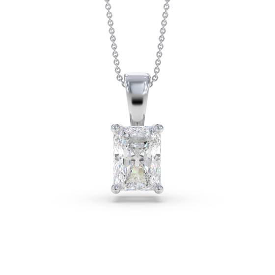 Labgrown Diamond Radiant Solitaire Pendant