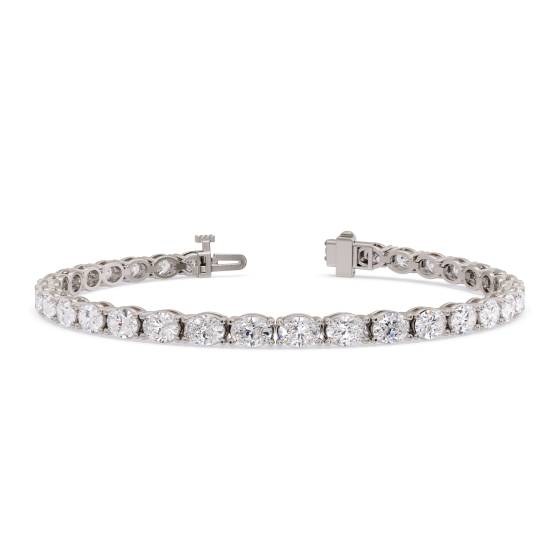 10ct Oval Diamond Horizontal Set Designer Bracelet