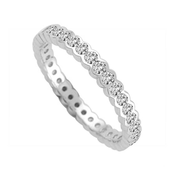 3mm Elegant Round Diamond Full Eternity Ring