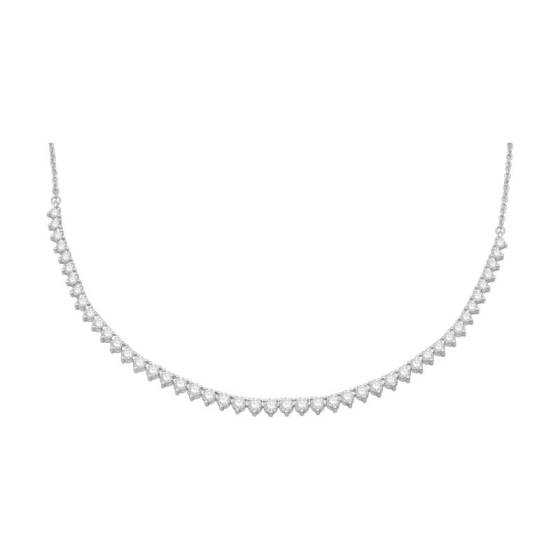 3.50ct VS/E-F Round Cut Labgrown Necklace