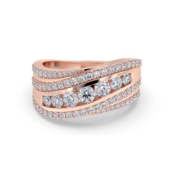 8.5mm Designer Cluster Dress Ring