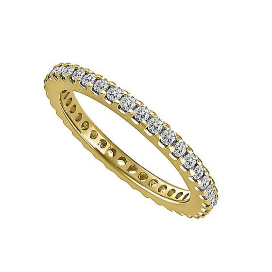 2mm Elegant Round Diamond Full Eternity Ring