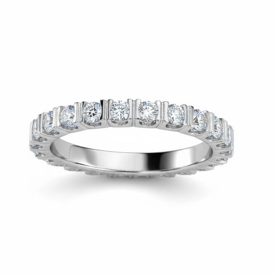 1.00ct Elegant Princess Diamond Full Eternity Ring