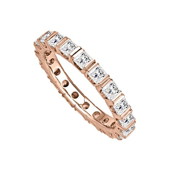 2.00ct Elegant Princess Diamond Full Eternity Ring