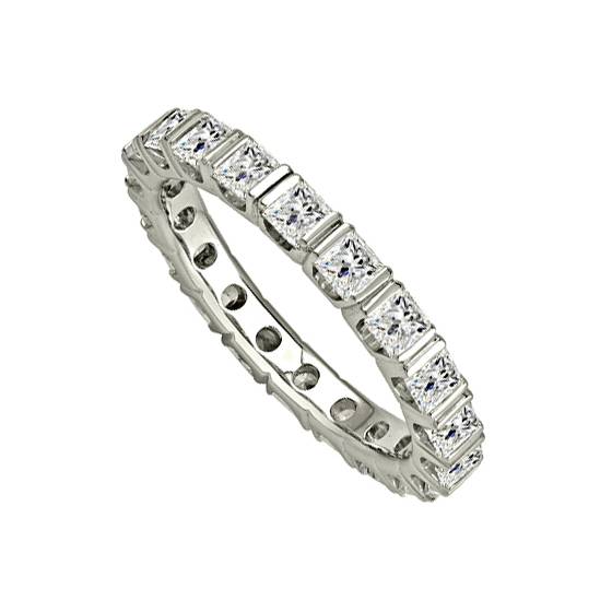 2.00ct Elegant Princess Diamond Full Eternity Ring