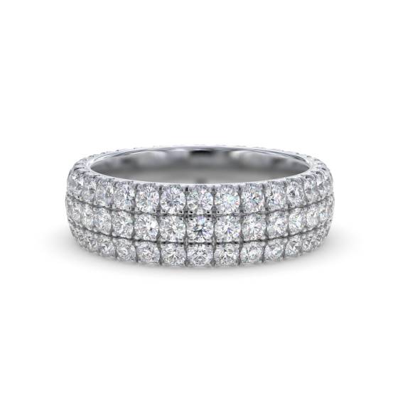 2.75ct Elegant Round Diamond Multi Row Dress Ring