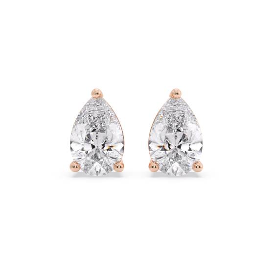Classic Pear Diamond Stud Earrings
