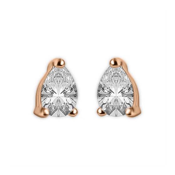 Classic Pear Diamond Stud Earrings