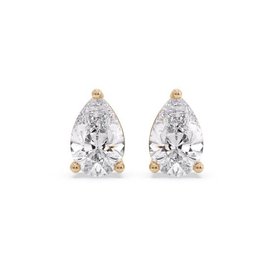 Classic Pear Diamond Stud Earrings