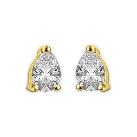 Classic Pear Diamond Stud Earrings