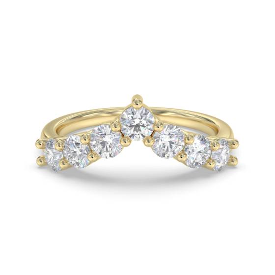 0.80ct VS/F-G Round 7 Stone Diamond Ring