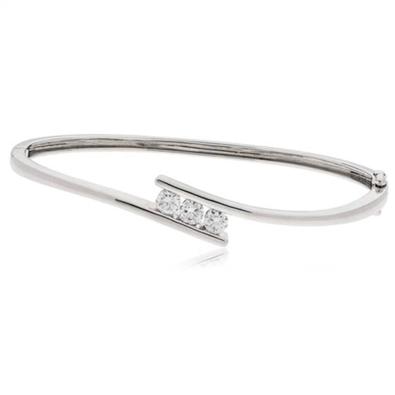 0.30ct Elegant Round Diamond Set Bangle
