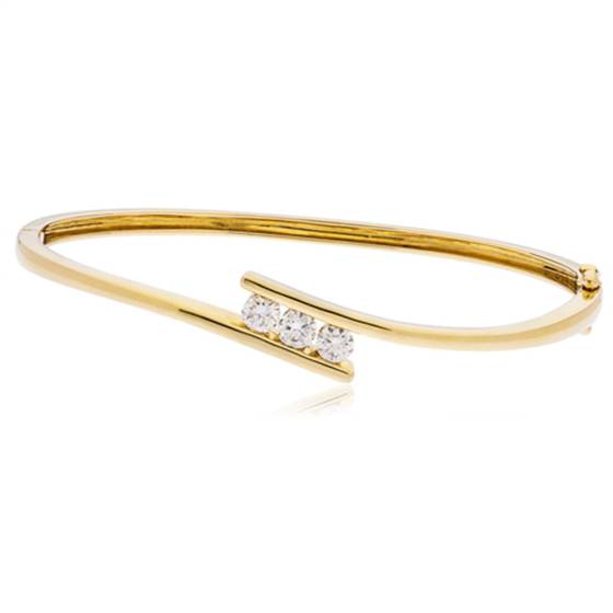 0.30ct Elegant Round Diamond Set Bangle